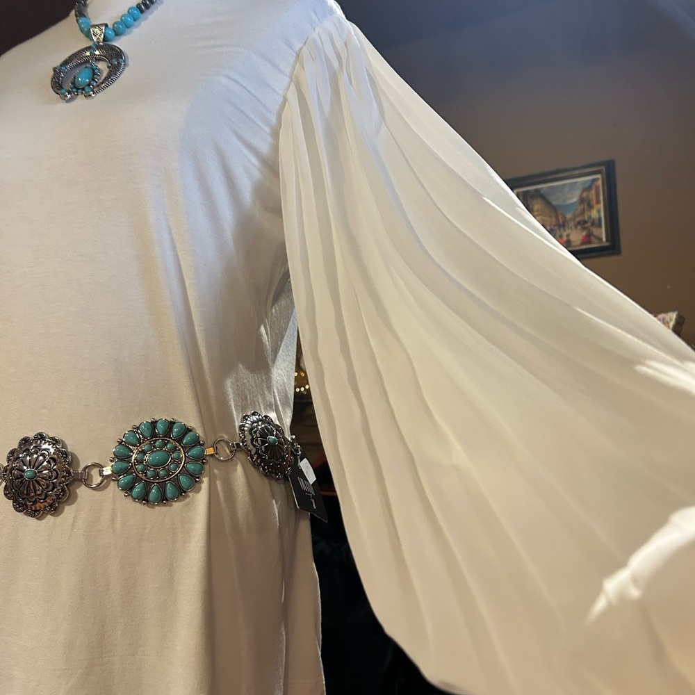 Cream Long Sleeve Knit Top NWT Size Large - Picture 10 of 11